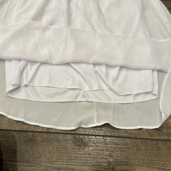 NWT iToolai Women's Chiffon Sleeveless Beach Cover Up White Size XS - Picture 6 of 9